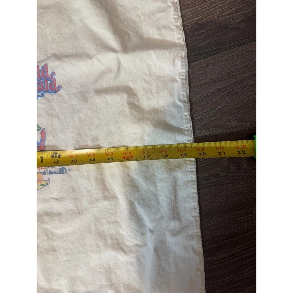 Vintage 1960's Ronald McDonald McDonald's Iron On Printed on Pillowcase Rare